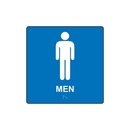 Accuform Men, Acrylic, 8 in x 8 in PAD921BU